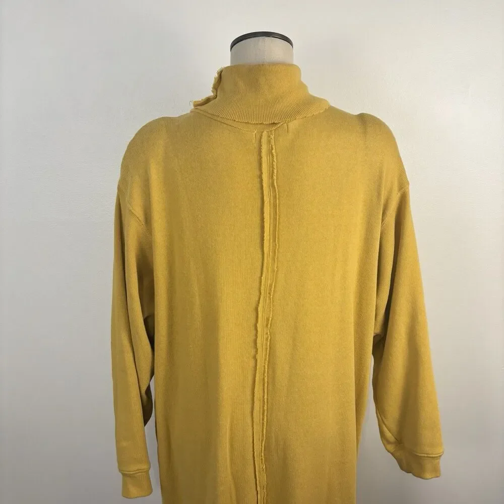 FP Beach Free People Womens L Georgie Midi Sweater Dress Oversized Lounge Boho